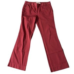 J. Crew Red Boot Cut Pants